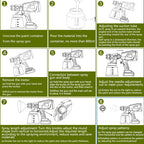Electric Spray Gun for Dewalt 18V 20V Li-ion Battery Auto Furniture Coating Airbrush Cordless Portable Paint Sprayer