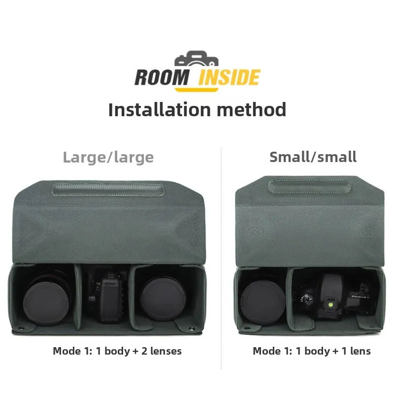 Multi-purpose camera inner bag, mirrorless camera protective case, DSLR inner bag, portable lens photography camera bag