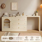 New Cream Style Dresser Bedroom Minimalist Modern Bedside Table Dresser Storage Cabinet Integrated Makeup Table