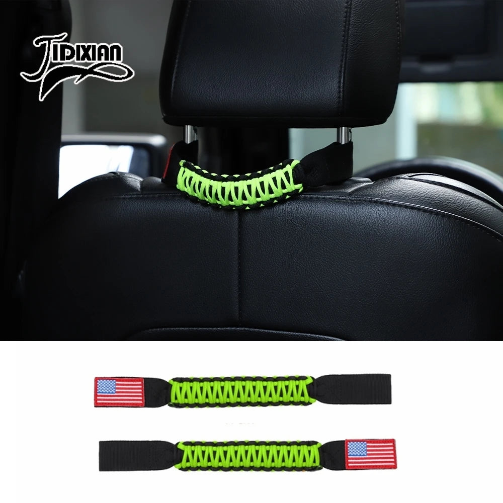 JIDIXIAN Car Seat Headrest Grab Handle for Jeep for Dodge for Ford F150 for Jimny for Chevrolet for GMC for Chrysler for 4Runner