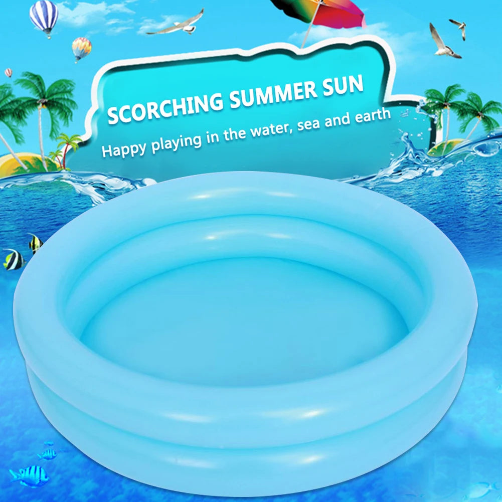 1-6PCS Baby Inflatable Swimming Pool Toddlers Round Blow Up Bathtub Children PVC Ball Pool Indoor Outdoor Swimming Accessories