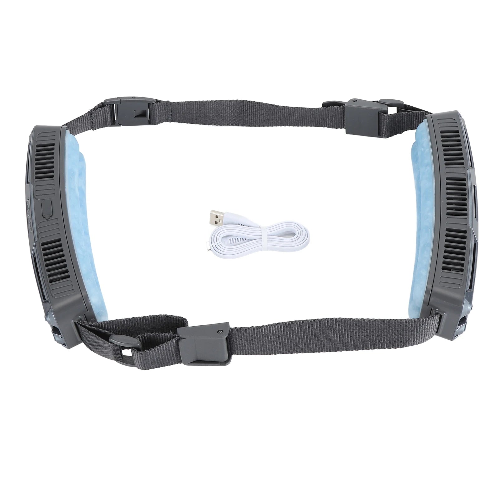 Wearable Waist Fan Multifunctional 3 Speeds Adjustable Ice Compress Ef