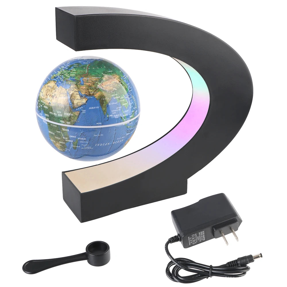 Birthday Gifts Novelty Ball Light Electronic Antigravity Lamp Floating Home Decoration Magnetic Levitation Globe LED World Map