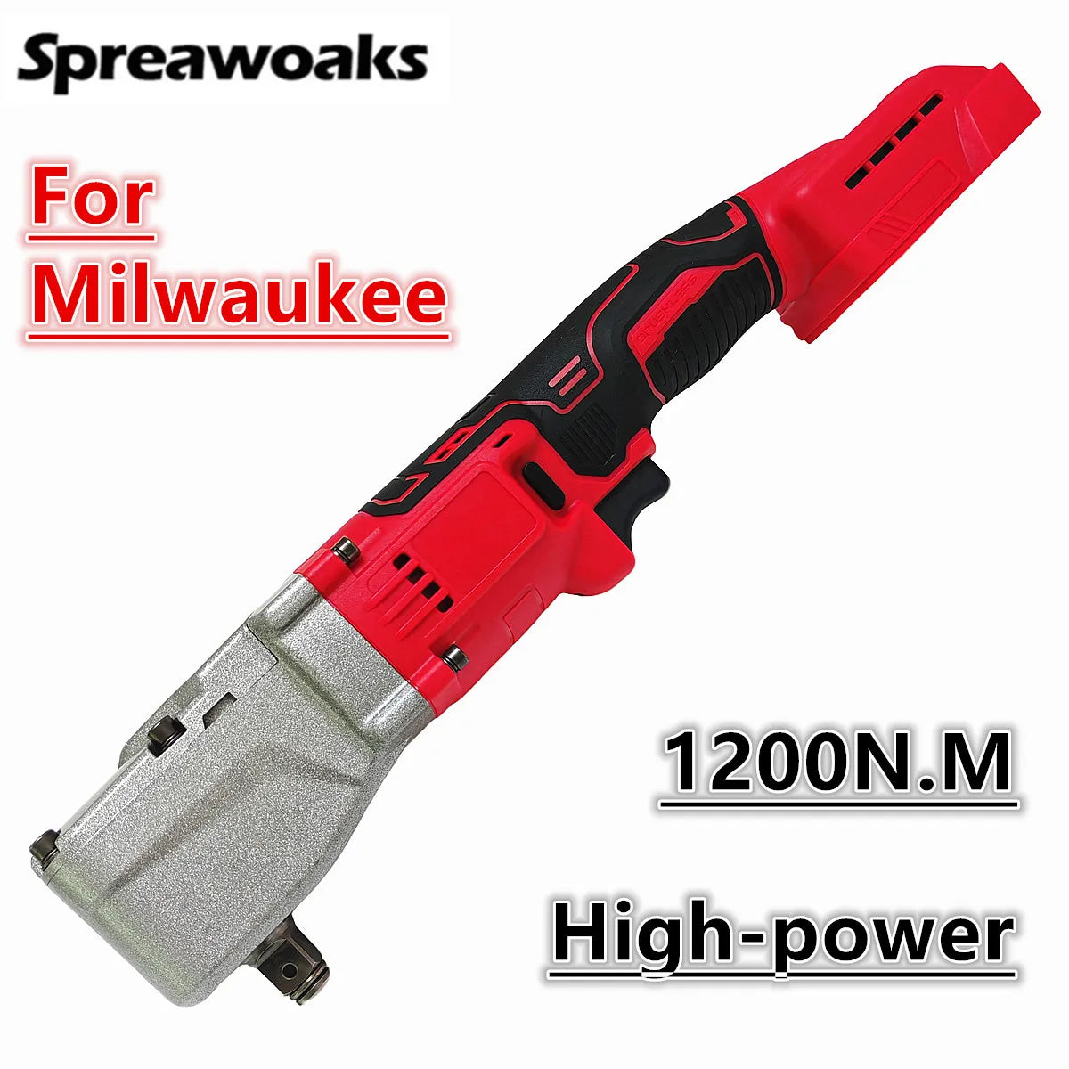 1200N.m Brushless Ratchet Wrench Electric Cordless Driver 1/2'' Removal Screw Nut 2 Gear Power Tools For Milwaukee 18V Battery