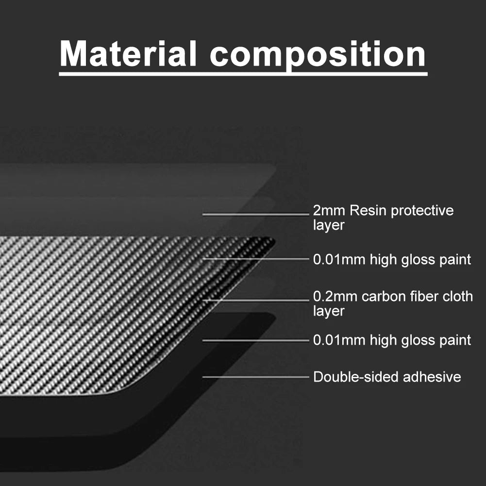 Carbon Fiber Car Interior Dashboard Panel Cover Trim For Ford Mustang 2015 2016 2017 2018 2019 Stylish Decorated LHD