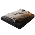 Frame High End Bed Aesthetics Tatami Minimalist Wedding Confortable Bed Master Bedroom Fashionable Design Muebles Furniture