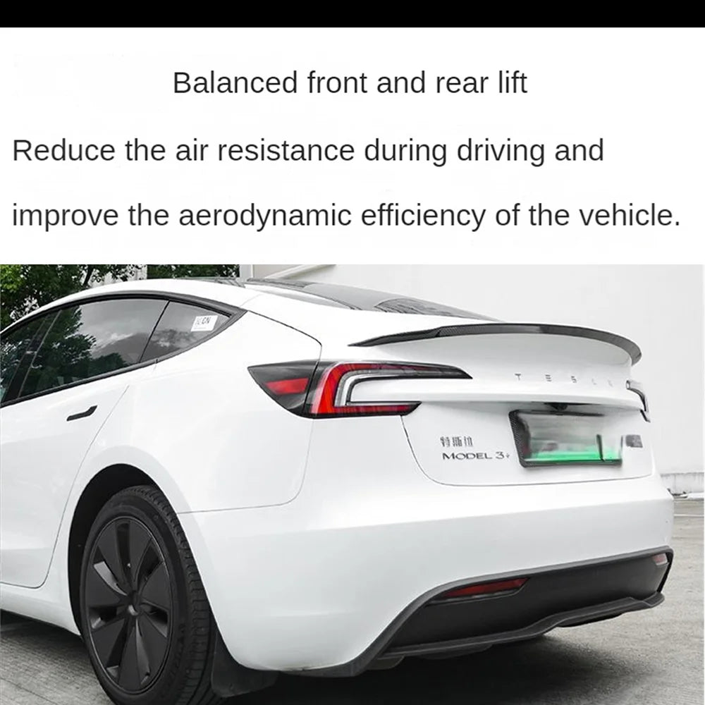 Spoiler for Tesla Model 3 Highland 2026 Accessories ABS Tail Wing New Design Lower Wind Resistance Ludicrous Auto Exterior Parts