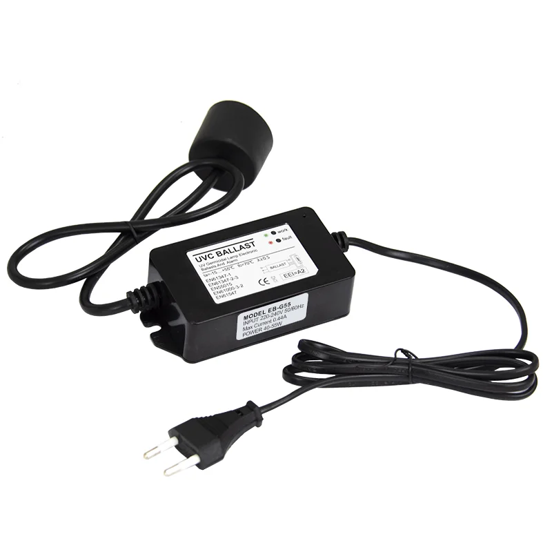 UV Adaptor for 40W to 55W Lamp, 12 GPM Ultraviolet Filter