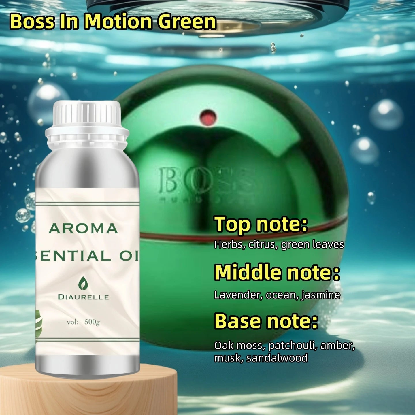 Diaurelle Hotels 500ML Long-Lasting Perfume Oil for Diffuser Hotel Home Air Freshener Strong Refreshing Aroma