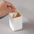 Kitchen Toothpick Box Household Tooth Pick Holder Container Living Room Portable Toothpick Dispenser Storage Bucket Storage Box