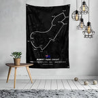 Ft Formula 1 Imola Monaco Circuit F1 Flag Polyester Digital Printing for Garage Wall Art Out Door Decoration With Grommets