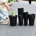 10pcs Thickened Flowerpot High-Waisted Round ，Plant Pot Reusable Succulents Plant Vientiane Basin Home Office Decor Garden Tool