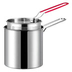 Stainless Steel Deep Fryer With Frying Basket Multifunctional Small Pot Kitchen Specific Frying Chicken And Other Cooking Tools