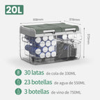 Alpicool NLS 20L 30L 40L Portable Refrigerator Mini Fridge Freezer 12V Compressor Cooler 12/24V DC 100-240V AC for Camping