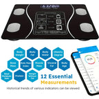 Smart Body Fat Scale - Wireless LED Digital Bathroom Weight Analyzer | AlluCanFind