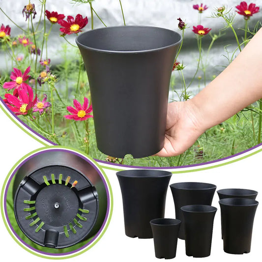 10pcs Thickened Flowerpot High-Waisted Round ，Plant Pot Reusable Succulents Plant Vientiane Basin Home Office Decor Garden Tool
