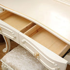 Luxury Makeup Vanities Storage Drawers Dressers Bedroom Organizer Vanity Makeup Desk Standing Corner Dressing Table with Light