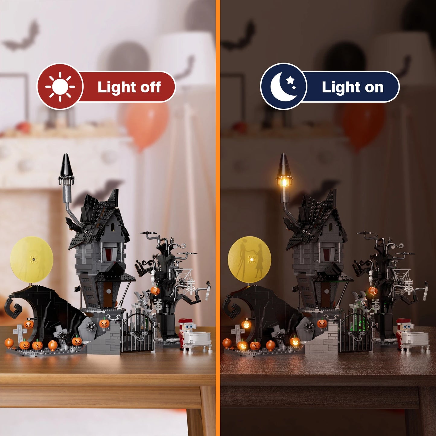 Nightmare Before Christmas House Building Set - Spooky Haunted Model Blocks for Kids & Adults Gift | AlluCanFind