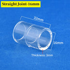 16mm Clear Acrylic Pipe Aquarium Fish Tank 90° Elbow Tee End Plug Connector Plexiglass Water Supply Tube Fittings DIY Connector