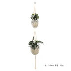 Hanging Plant Handmade Macrame Plant Hanger Flower Pot Planter Hanger Wall Decor Courtyard Garden Hanging Planter Hanging Basket