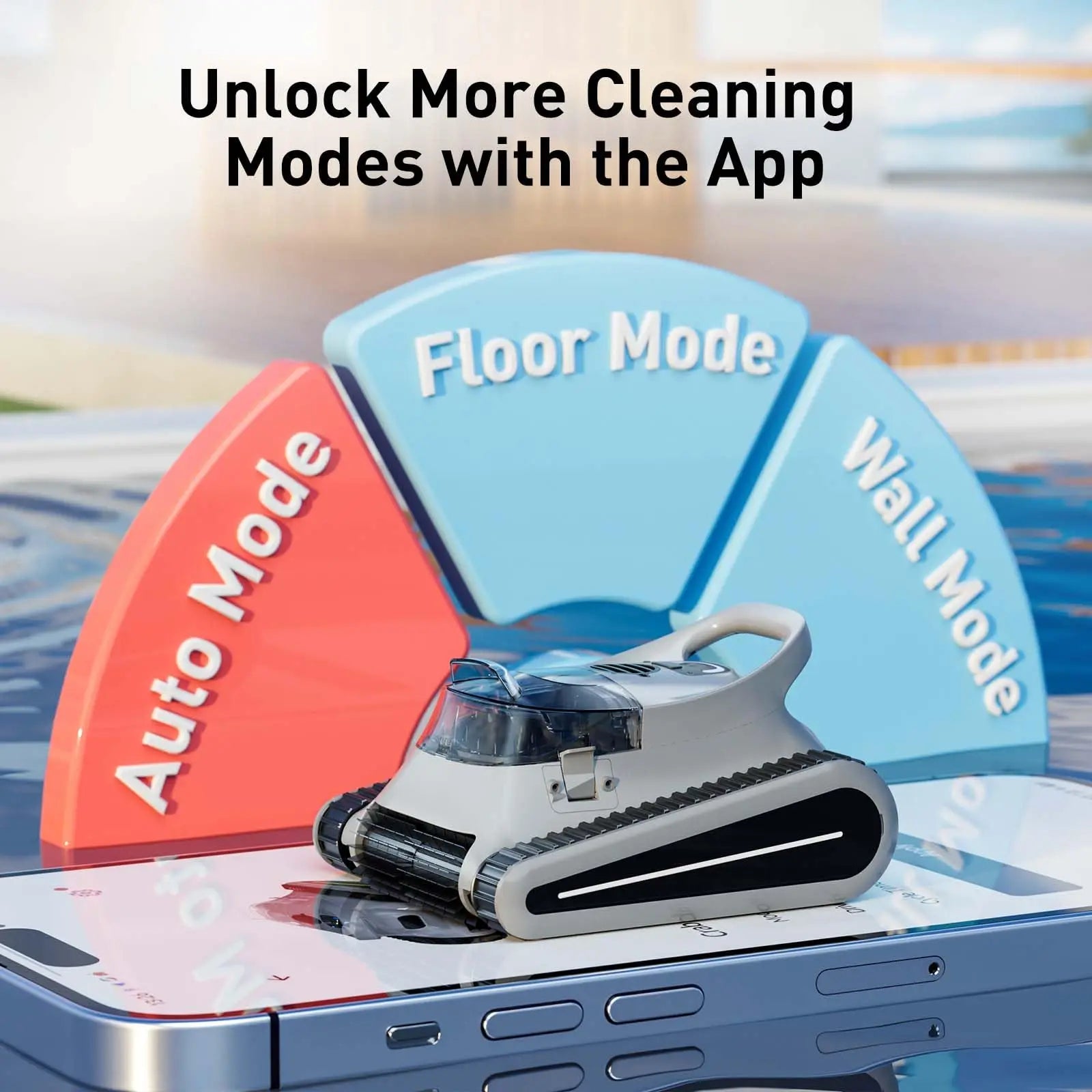Seauto Crab Pro (2025) Cordless Robotic Pool Cleaner - 2000 Sq.ft