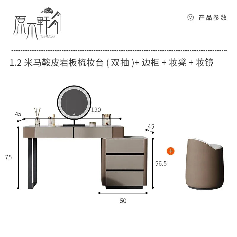 Beauty Dressers Makeup Vanities Stand Minimalist Cheap Mirror closet organizer Chest Children's Desk Table Room Salon Furniture