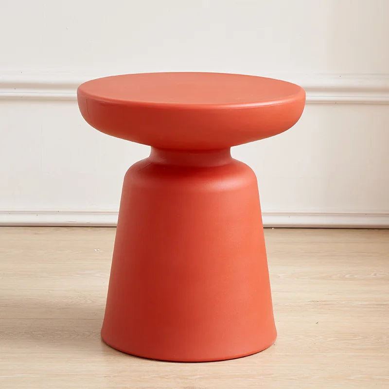 K-star Household Coffee Table Living Room Plastic Circular Macaron Color Small Size Side Table Balcony Modern And Simple 2024