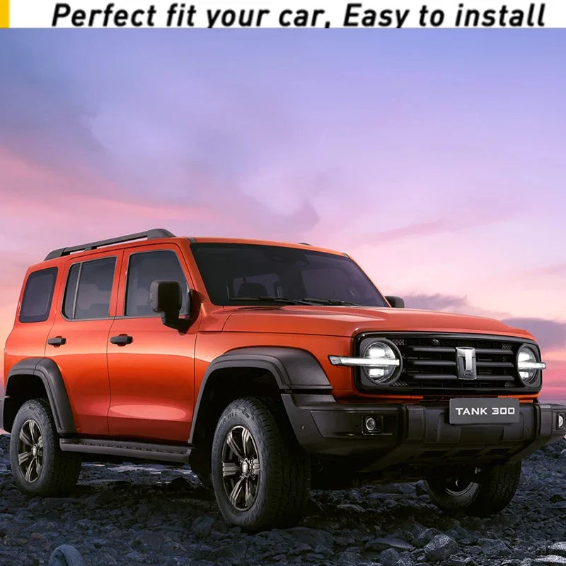 For GWM Tank 300 2023 2024 Custom Trunk Mats Leather Durable Cargo Liner Boot Carpets Interior Cover Car Accessories