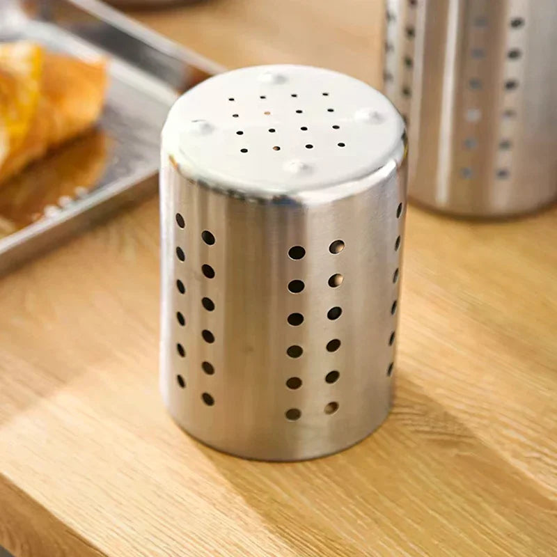 Kitchen Storage Basket Stainless Steel Cutlery Holder Chopstick Storage Holder Organizer Container Drainer Spoon Fork Chopsticks