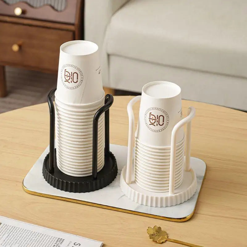 Kitchen Paper Cup Holder Disposables Cups Picker Multifunctional Desktop Cup Storage Rack Household Coffee Cup Holder For Home