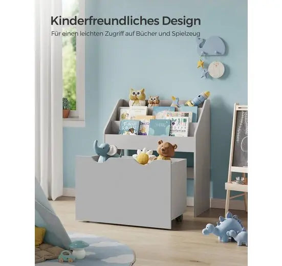 SONGMICS toys chest bookcase for children children's shelf 3 Shelf shelf toys shelf