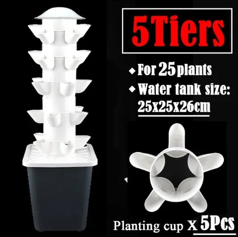 Hydroponic Growing System DIY Balcony Detachable Home Garden Greenhouse Vertical Tower Vegetable Planter