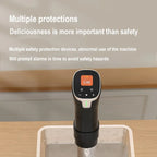 1100W Smart Sous Vide Cooker LCD Touch Immersion Circulator Accurate Cooking Digital Display APP Control Cooking Vacuum 110/220V