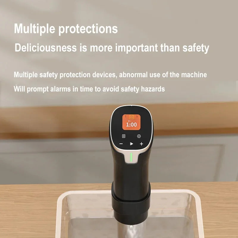 1100W Smart Sous Vide Cooker LCD Touch Immersion Circulator Accurate Cooking Digital Display APP Control Cooking Vacuum 110/220V