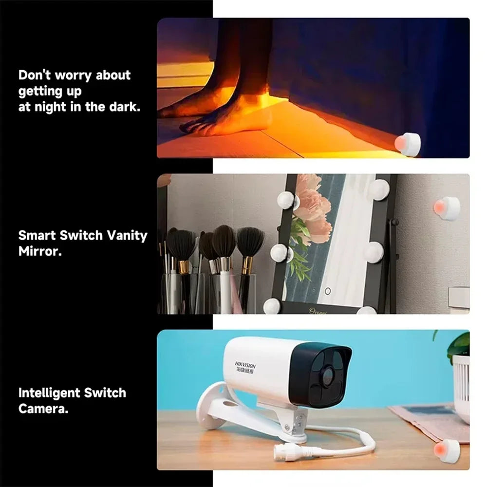 Tuya Zigbee PIR Motion Sensor & Light Detector Infrared Smart Sensor Wireless Home Alarm System Works with Alexa Smart Life App