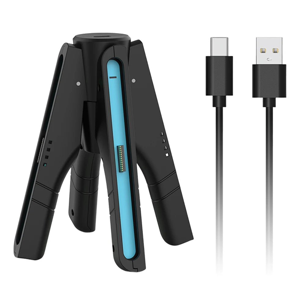Charging Grip for Switch 2 Joy-Con Accessory Portable Charger Dock with USB-C Cable Charger Indicator Handle Bracket Stand ﻿