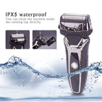 Surker Electric Shaver for Men Rechargeable Intelligent Reciprocating Type Razor Washable Digital LCD Display Shaving Machine