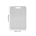 304 Stainless Steel Panel Titanium Cutting Boards for Kitchen Thickened Double Sided Cutting Board Portable Cutting Board