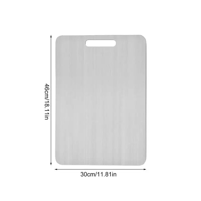 304 Stainless Steel Panel Titanium Cutting Boards for Kitchen Thickened Double Sided Cutting Board Portable Cutting Board