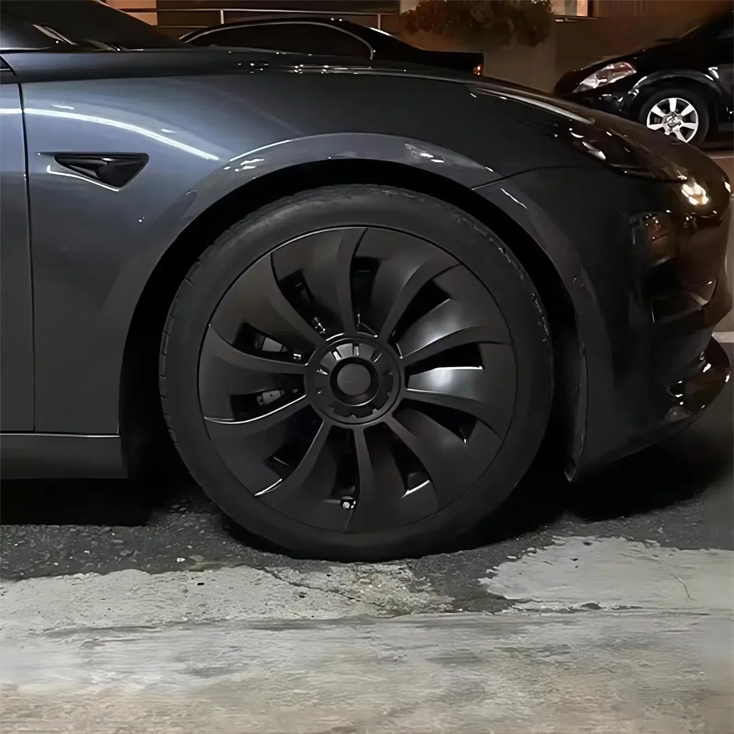 4PCS Hub Cap Performance Replacement Wheel Cap Rim Cover Hubcap Full Cover Accessories for Tesla Model 3 19 Inch 2020 2021 2023