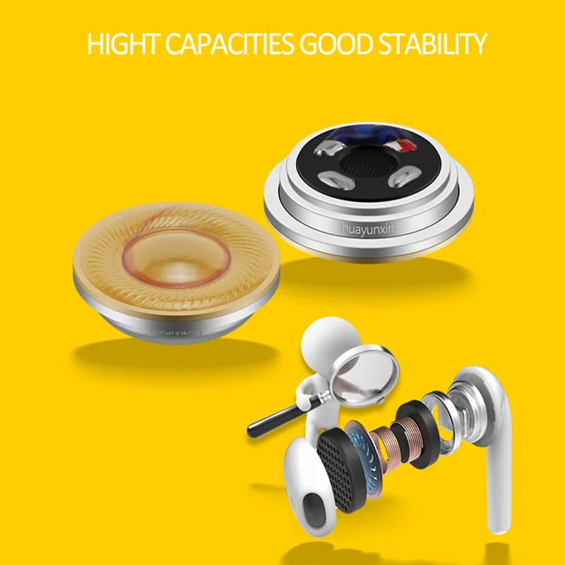 2PCS High Fidelity Gaming Full Frequency Range14.2mm Flat-head Speaker Dynamic Driver For Mid-high End Brand Earphone Accessorie