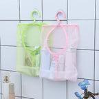 Kitchen Bathroom Hanging Storage Clothespin Mesh Bag Hanging Hook Organizer Storage Baskets Organizer