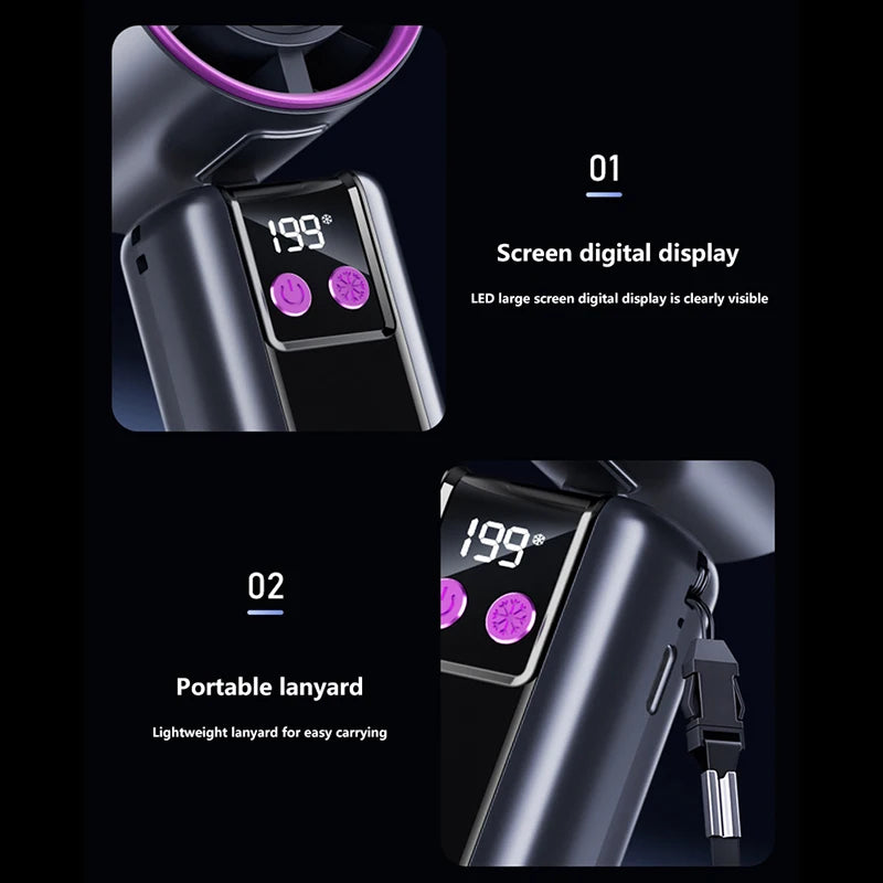 Xiaomi 199 Gear 29000 RPM Foldable Ice Cold Fan Semiconductor Mini Tur