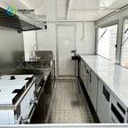 Food Carts and Food Trailer Trucks with Full Kitchens Gas Chicken Grills and Rotating Restaurant Equipment