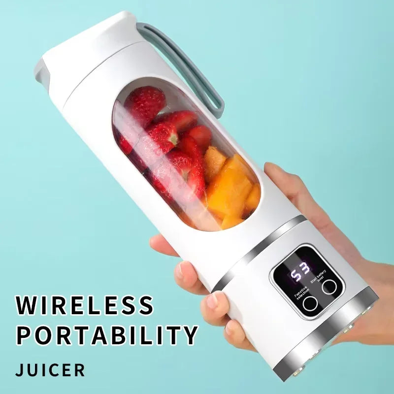 Portable Electric Juicer Cup 8/12 Blades Mini Milkshake Blender for Fruit Milk Juice Making at Home Office Travel