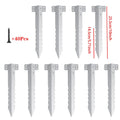 5PCS Fixing Peg Timber Heavy Duty Sleeper Stakes Metal Landscape Edging Stakes for Driveway Garden Edging Timber Planter Raised