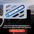 YZ Tempered Glass Screen Protector For Tesla Model 3 Y Center Console Anti Glare HD Film Protection Screen Protecto Accessories