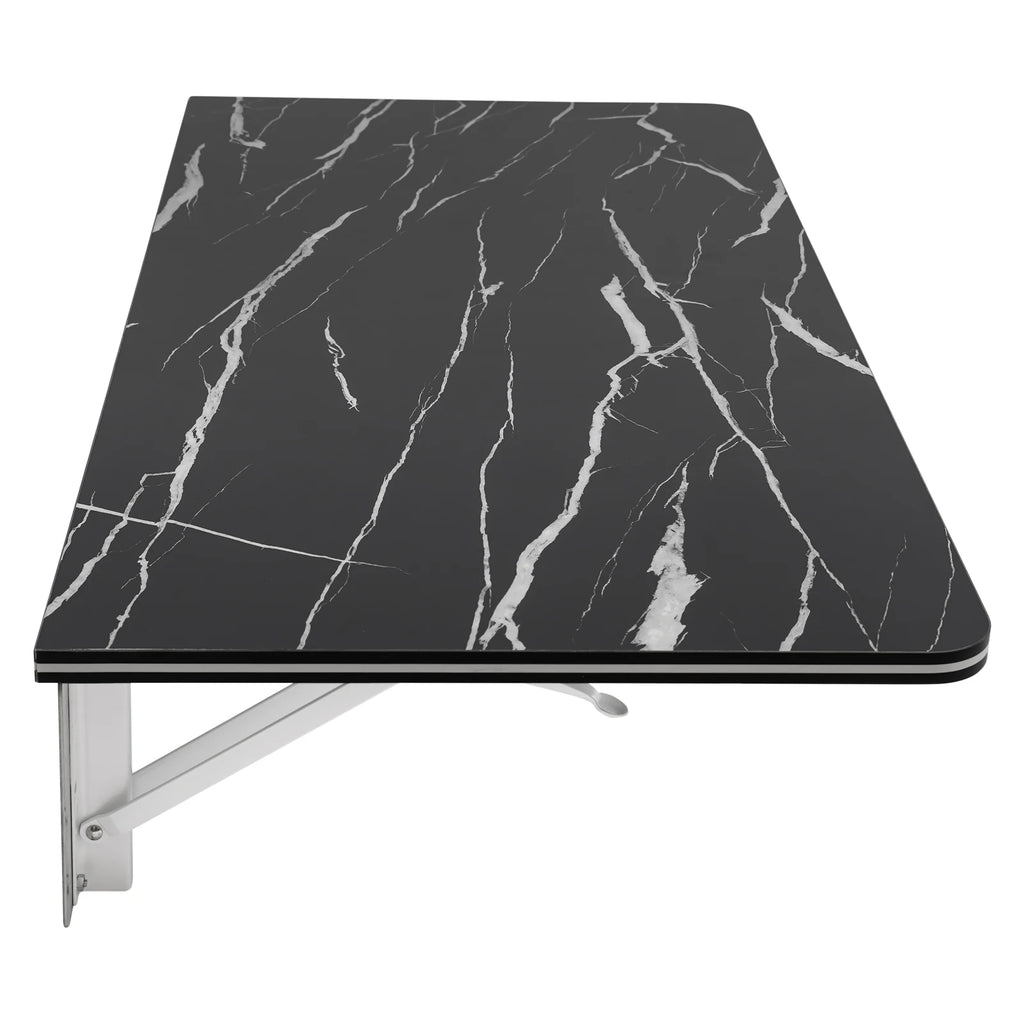 Rust-Proof Wall-Mounted Folding Table Easy to Clean Wall Mounted Folding Table for Bedroom/Living Room/Study/Kitchen