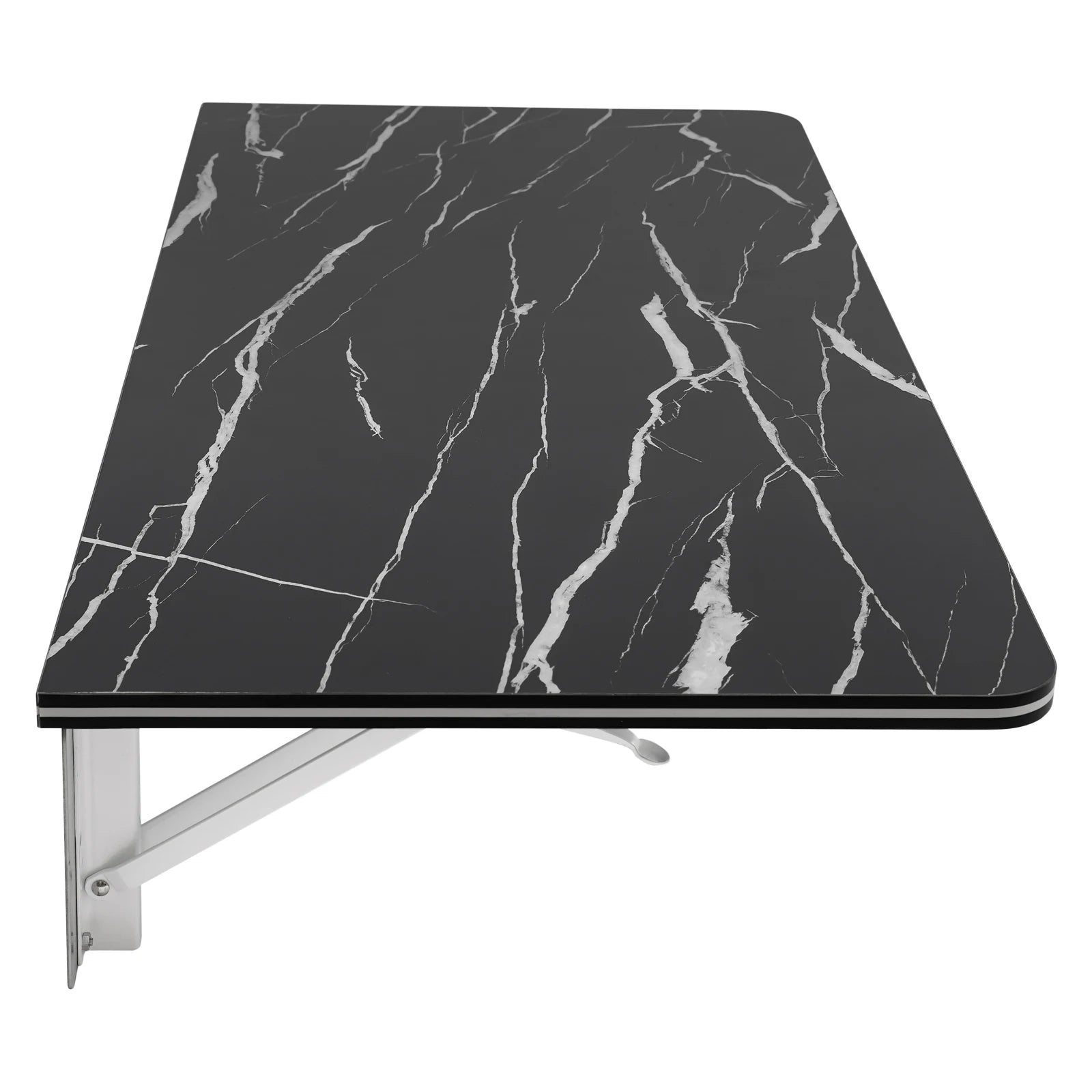 Rust-Proof Wall-Mounted Folding Table Easy to Clean Wall Mounted Folding Table for Bedroom/Living Room/Study/Kitchen
