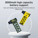 P30 110000RPM Handheld Air Blower Built-in 8000mah Rechargeable Type-C Dust Blower Brushless Motor Violent Fan